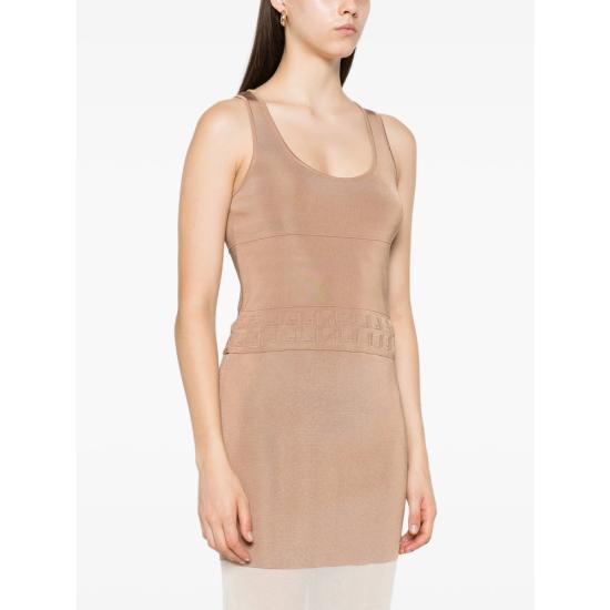 25FW 펜디 민소매 티셔츠 AUI1 FZXD41 F1SB0 BROWN - FENDI