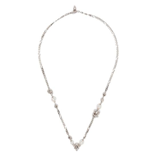 26SS 알렉산더 맥퀸 목걸이/팬던트 836792 J16PA 1906 SILVER WHITE
