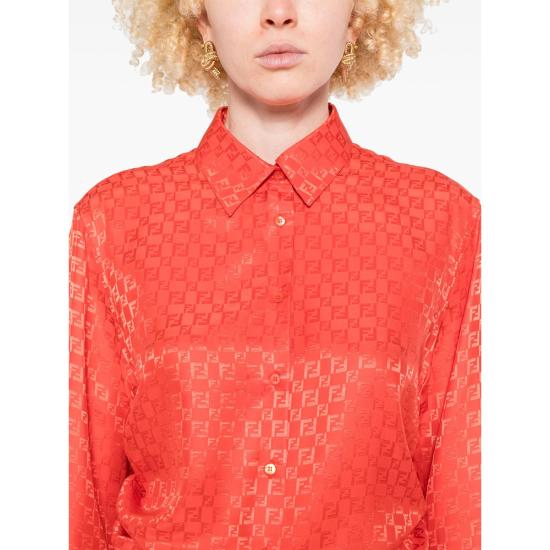 25FW 펜디 셔츠 AUQG FS8272 F1SAX RED - FENDI