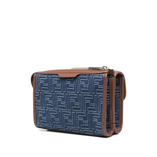 25FW 펜디 크로스백 AUGO 7VA649 F1SCG BLUE BROWN - FENDI