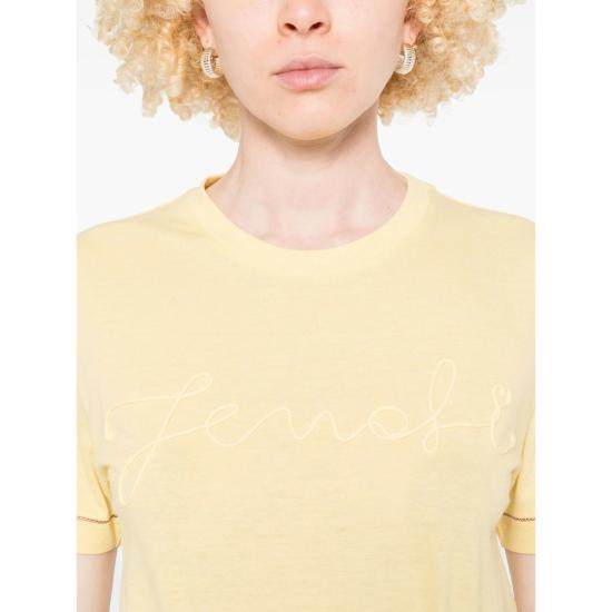 25FW 펜디 반팔 티셔츠 ASMG FS7254 F1SAS YELLOW - FENDI