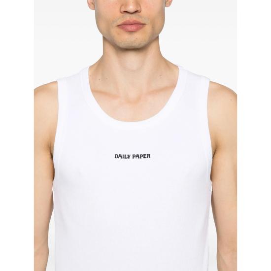 26SS 데일리 페이퍼 민소매 티셔츠 2512031 DIAS RIB WHITE - DAILY PAPER