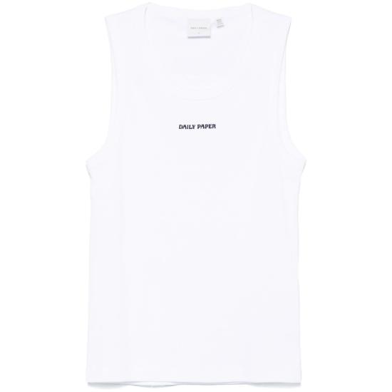 26SS 데일리 페이퍼 민소매 티셔츠 2512031 DIAS RIB WHITE