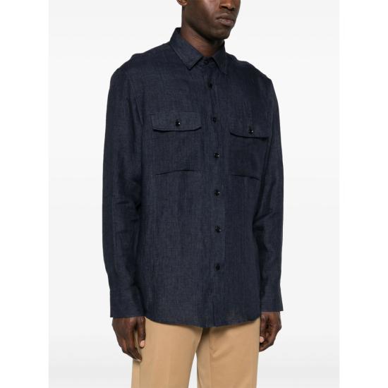 26SS 브리오니 긴팔 셔츠 SCFA0L P9111 4100 BLUE - BRIONI