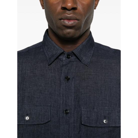 26SS 브리오니 긴팔 셔츠 SCFA0L P9111 4100 BLUE - BRIONI