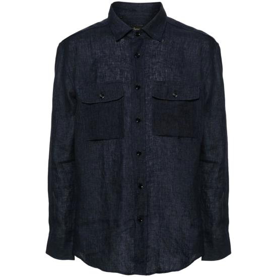 26SS 브리오니 긴팔 셔츠 SCFA0L P9111 4100 BLUE