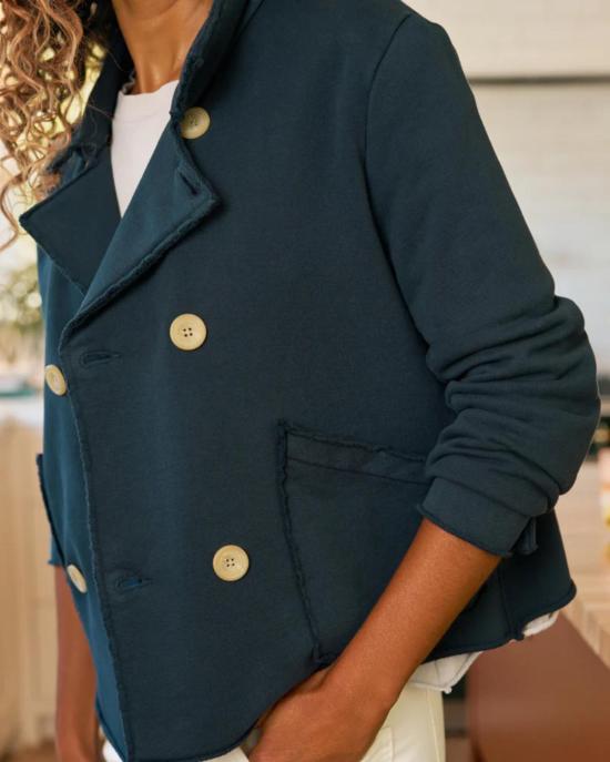  프랭크 앤 에일린 코트 프랭크 앤 아일린 미니 벨파스트 크롭 피 빈티지 네이비 - FRANK & EILEEN