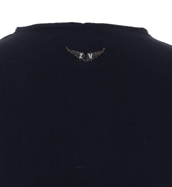 26SS 자딕앤볼테르 반팔 티셔츠 JWTN00447 001 Black - ZADIG & VOLTAIRE