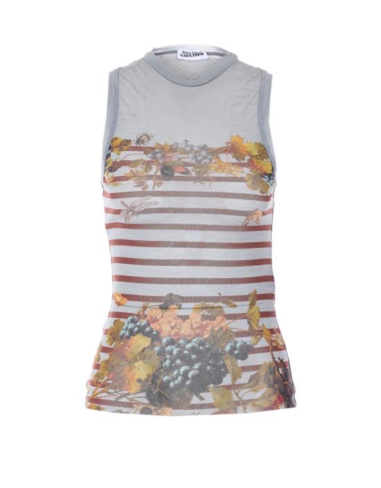 26SS 장 폴 고티에 긴팔 티셔츠 TO418 M014P5690 Grey