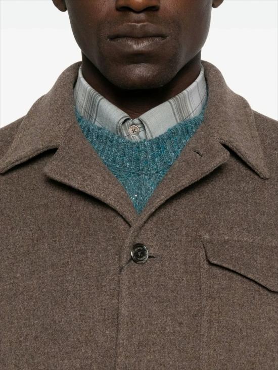 25FW 에르노 소프트 울 필드 자켓 FI000138U33475R Brown - HERNO