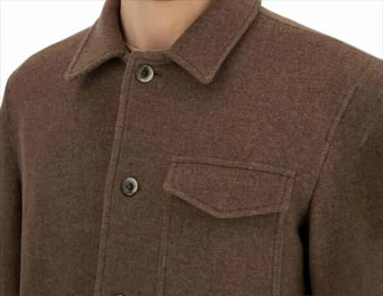 25FW 에르노 소프트 울 필드 자켓 FI000138U33475R Brown - HERNO