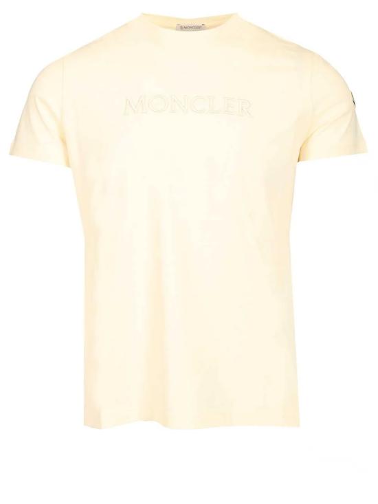 26SS 몽클레어 반팔 티셔츠 L10938C00021 CREAM