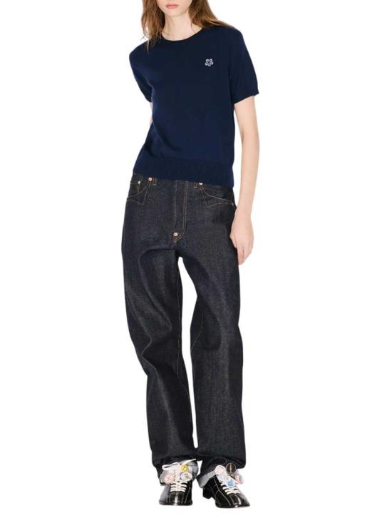 26SS 겐조 반팔 티셔츠 FG52TO6283LB 76 NAVY BLUE - KENZO