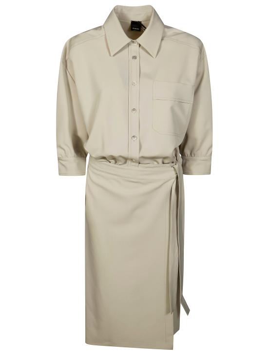 26SS 핑코 미디 원피스 106654A18E I18 GRIGIO