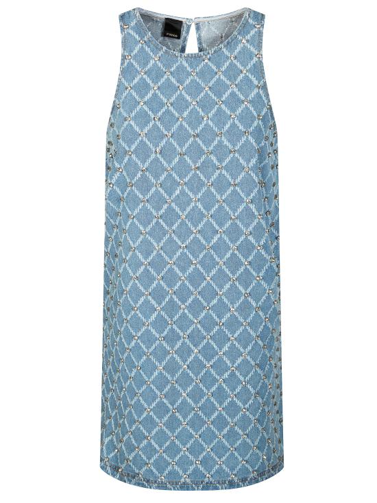 26SS 핑코 숏 원피스 106245A32N PJE AZZURRO