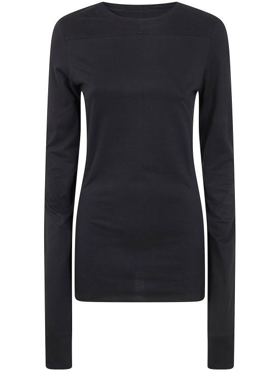 25FW 릭오웬스 몽클레어 반팔 티셔츠 MU01F8D01 89AHD 999 BLACK - RICK OWENS MONCLER