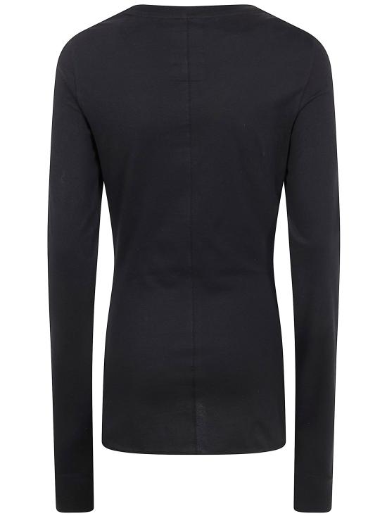 25FW 릭오웬스 몽클레어 반팔 티셔츠 MU01F8D01 89AHD 999 BLACK - RICK OWENS MONCLER