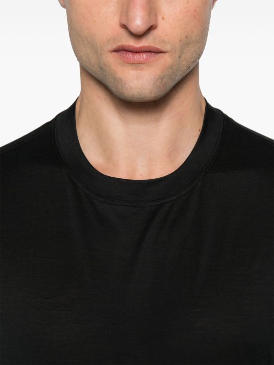 26SS 브루넬로 쿠치넬리 반팔 티셔츠 MD8211308 C101 Black - BRUNELLO CUCINELLI