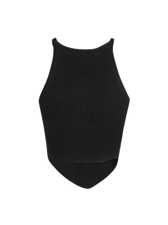 26SS 쿠레쥬 민소매 티셔츠 123MTO042FI0001 9999 Black - COURREGES