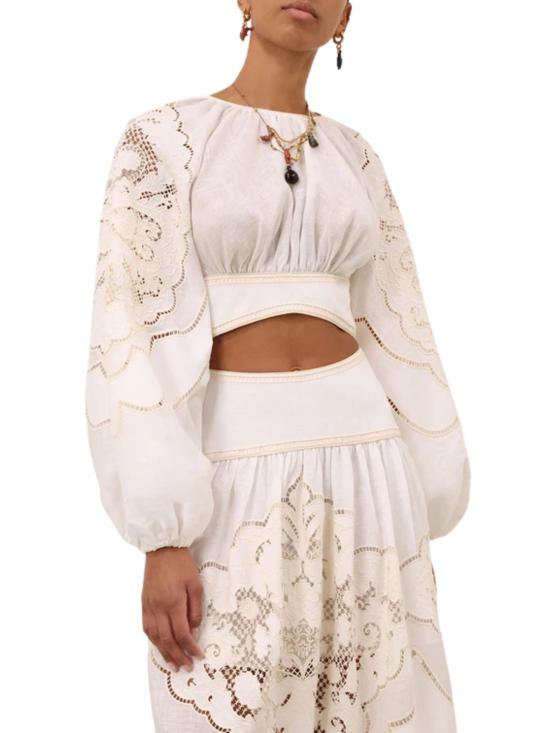 26SS 짐머만 민소매 티셔츠 5974TRS263 CRM Beige - ZIMMERMANN