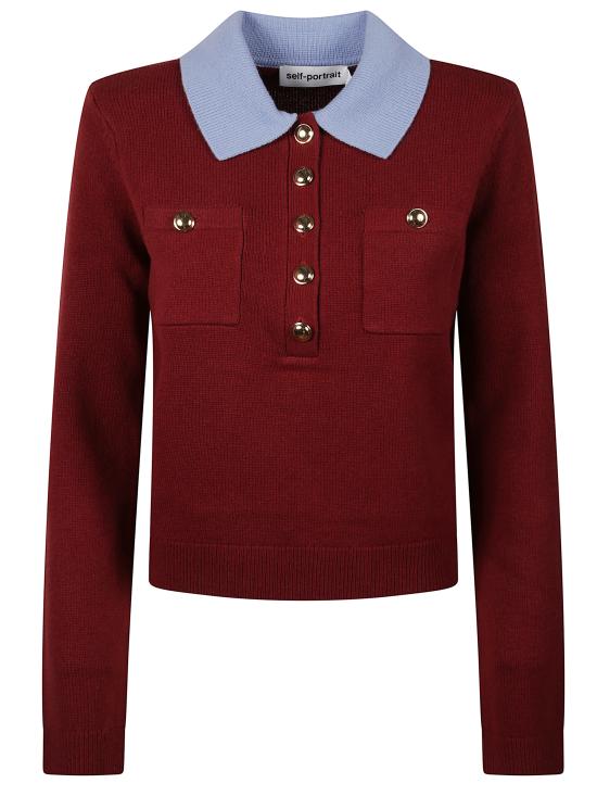 25FW 셀프 포트레이트 민소매 티셔츠 AW25021TA BURGUNDY Bordeaux