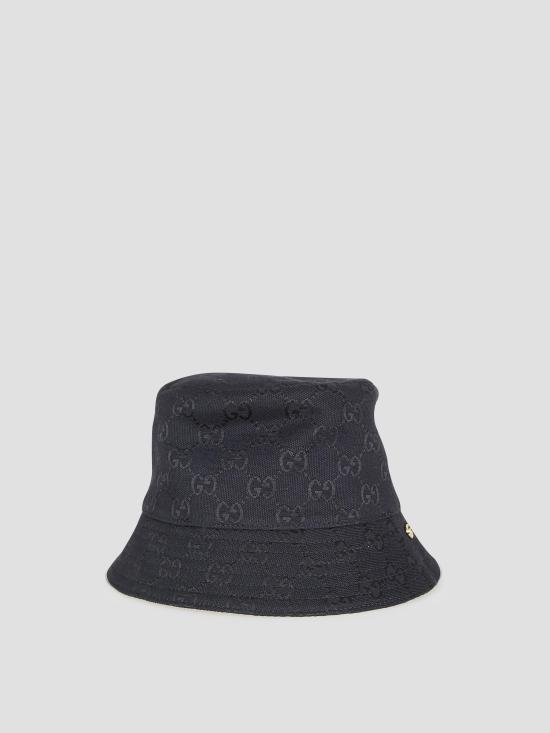 26SS 구찌 버킷햇 8586123HBIZ 1079 BLACK BEIGE - GUCCI