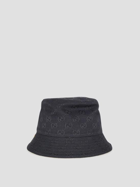 26SS 구찌 버킷햇 8586123HBIZ 1079 BLACK BEIGE - GUCCI