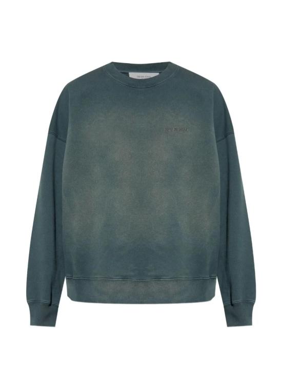 26SS 골든구스 로고 자수 코튼 스웨트셔츠 GUP01938P002146 90498 BLEACHED WASHED BLACK