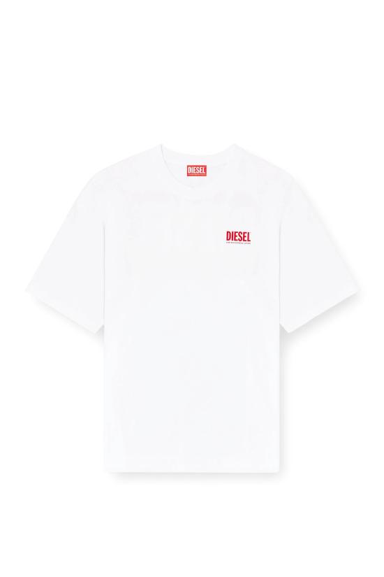 26SS 디젤 t-boxt-bisk 반팔 티셔츠 A200360EPCA 100 WHITE