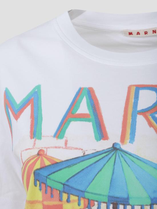26SS 마르니 반팔 티셔츠 THJE0293PEUSCZ01 PRW01 LILY WHITE - MARNI