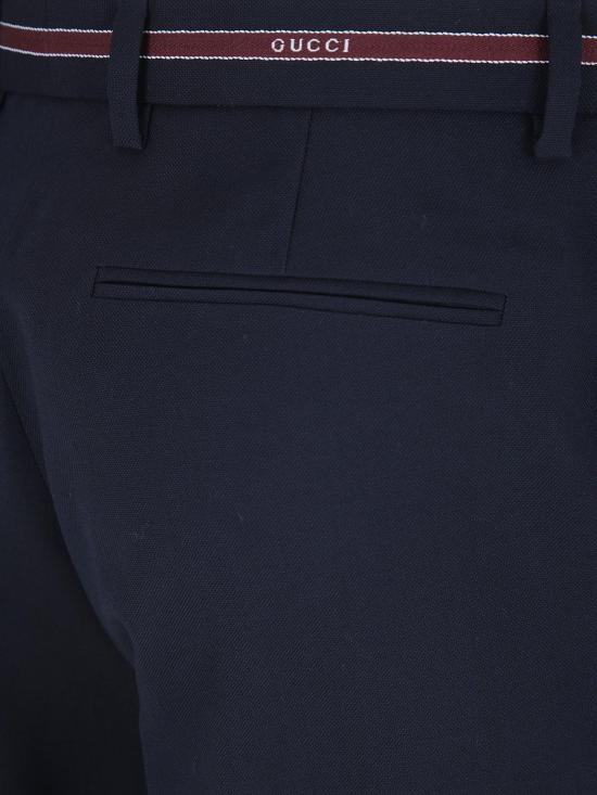 26SS 구찌 스트레이트 팬츠 852055ZAS68 4668 BLUE RED - GUCCI