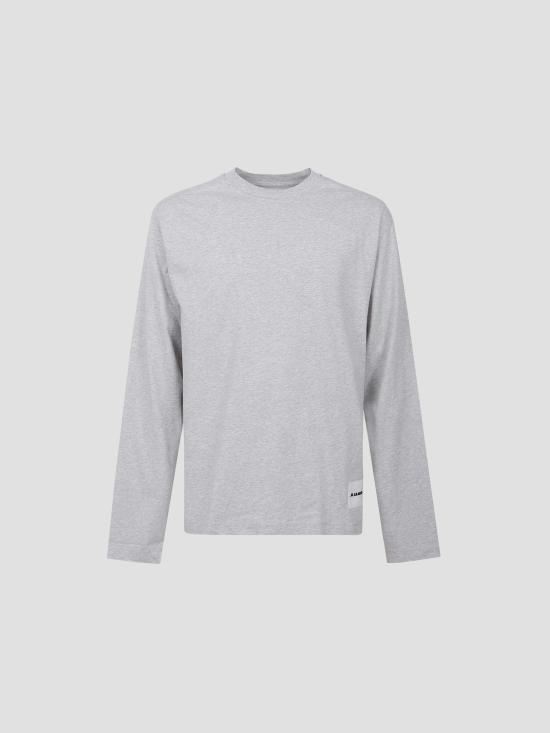 26SS 질샌더 반팔 티셔츠 J47GC0002J45048 058 PALE GREY