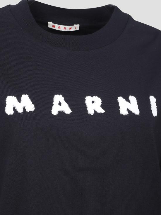 26SS 마르니 반팔 티셔츠 THJE0333P5USCX42 SLN99 BLACK - MARNI