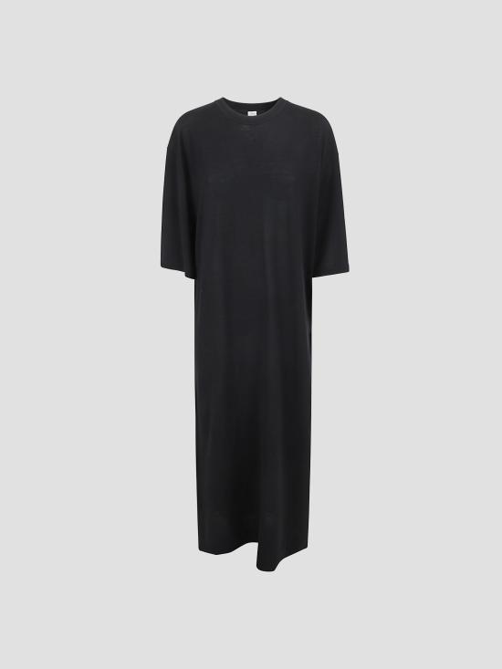 26SS 토템 롱 원피스 261WRD0309YA0226 001 BLACK