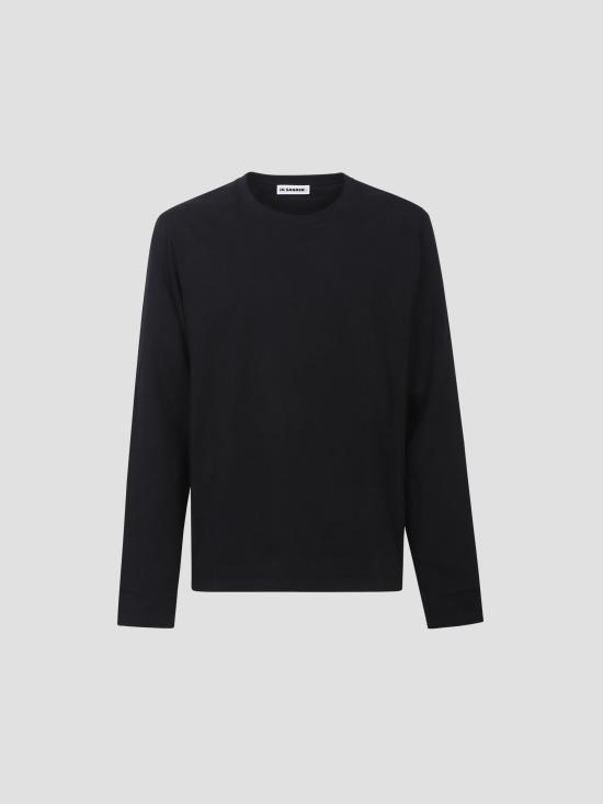 26SS 질샌더 반팔 티셔츠 J47GC0159J20103 001 BLACK