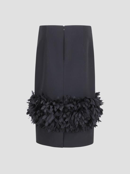 26SS 토템 미디 스커트 261WRB0339FB0567 001 BLACK - TOTEME