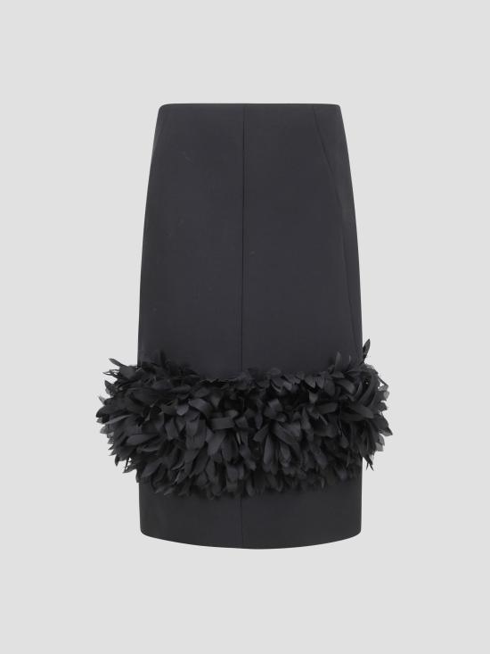 26SS 토템 미디 스커트 261WRB0339FB0567 001 BLACK