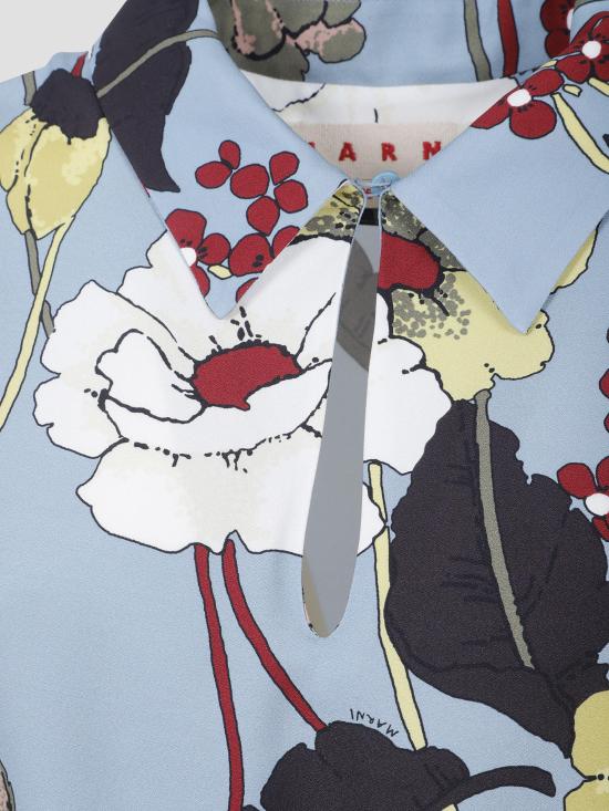 26SS 마르니 미디 원피스 ABMA1545Q0UTVA65 MFB31 SKY - MARNI