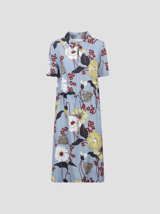 26SS 마르니 미디 원피스 ABMA1545Q0UTVA65 MFB31 SKY