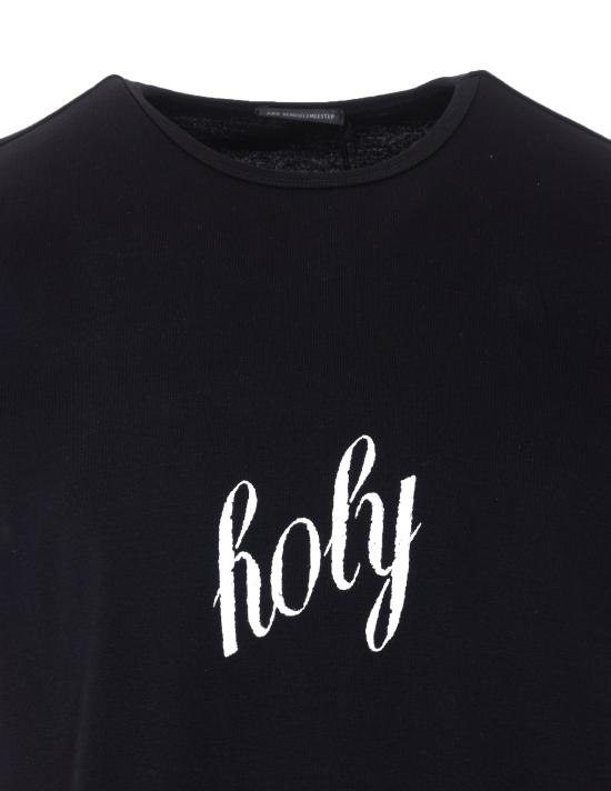 26SS 앤 드뮐미스터 반팔 티셔츠 12394 FA045099 Black - ANN DEMEULEMEESTER