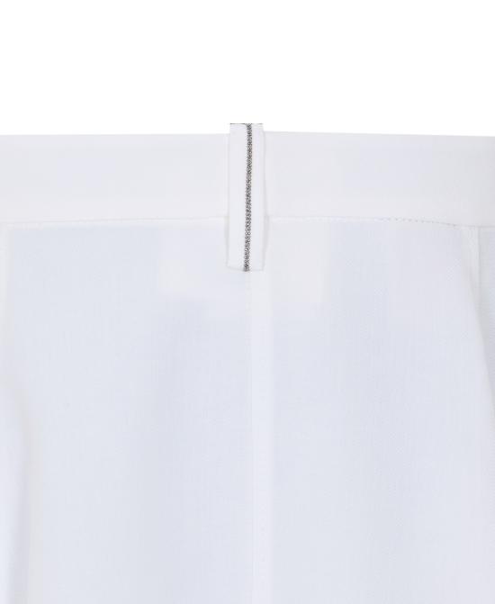 26SS 브루넬로 쿠치넬리 미디 스커트 MH126G3951 C600 White - BRUNELLO CUCINELLI