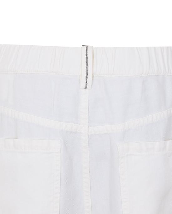 26SS 브루넬로 쿠치넬리 스트레이트 팬츠 ML996P4053 C1101 White - BRUNELLO CUCINELLI