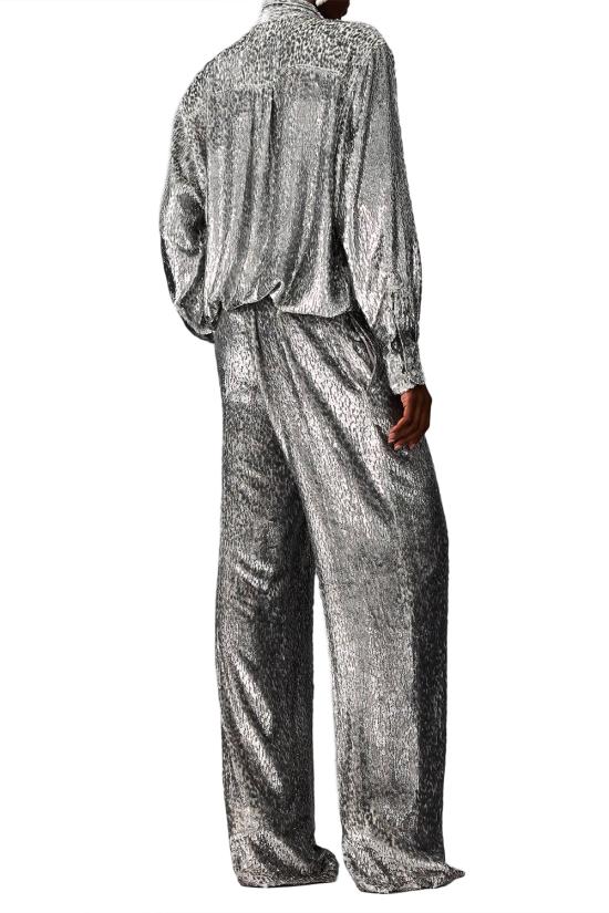 26SS 스텔라 맥카트니 스트레이트 팬츠 6440113HJ303 8000 Silver - STELLA MCCARTNEY