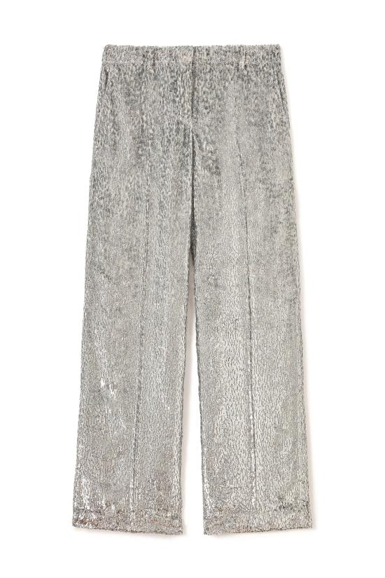 26SS 스텔라 맥카트니 스트레이트 팬츠 6440113HJ303 8000 Silver