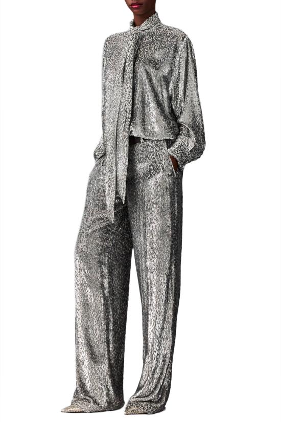 26SS 스텔라 맥카트니 스트레이트 팬츠 6440113HJ303 8000 Silver - STELLA MCCARTNEY