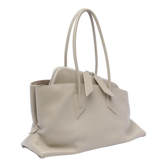 26SS 디 아티코 라 파세지아타 미디엄 탑 핸들 백 250WAH00054 LBT117AA852 Beige - THE ATTICO