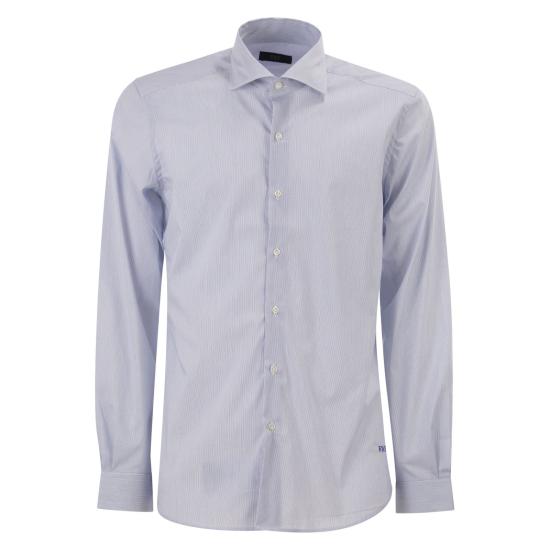 26SS 페이 긴팔 셔츠 NCMA152259SZBE BLUE WHITE