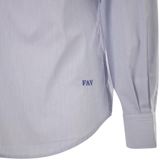 26SS 페이 긴팔 셔츠 NCMA152259SZBE BLUE WHITE - FAY