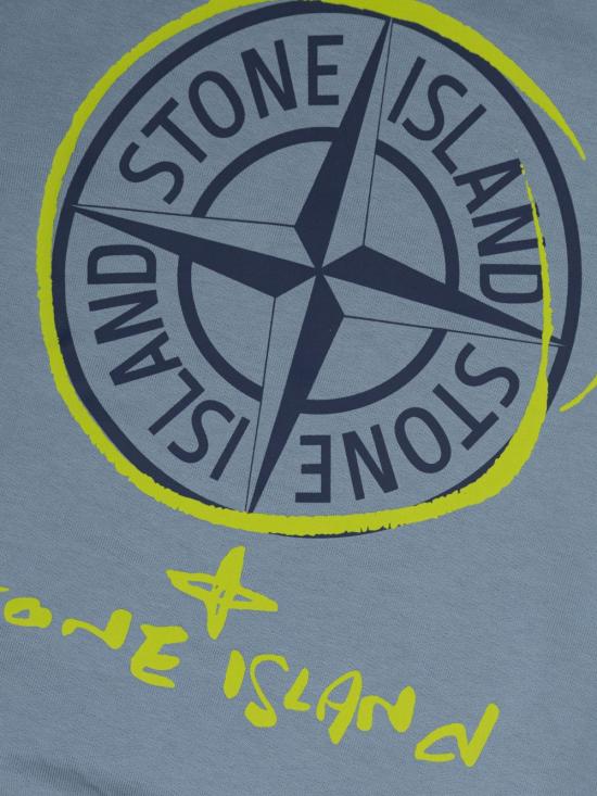 26SS [키즈] 스톤 아일랜드 트레이닝 상의 L1S166100018 S0370V004A Blue - STONE ISLAND