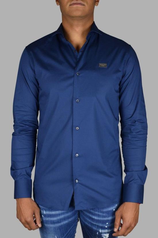  필립 플레인 긴팔 셔츠 다이아몬드 컷 Ls 아이코닉 - PHILIPP PLEIN